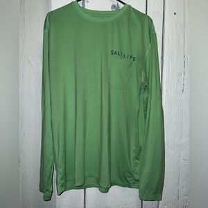 Salt Life Green Long Sleeve Tee